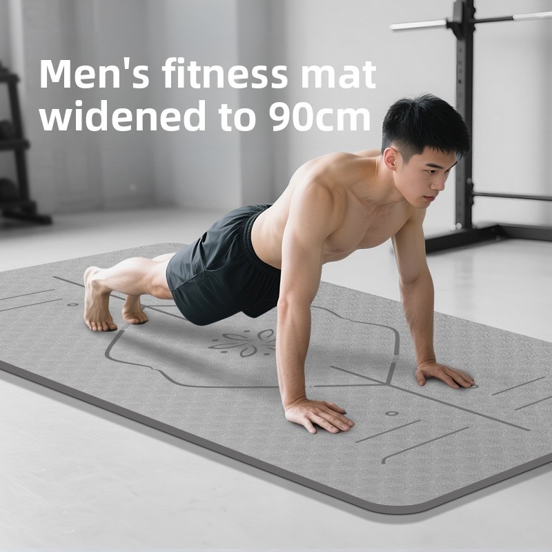 เสื่อโยคะขนาดใหญ่สำหรับผู้ชาย  - Ab Mat Crunch บทวิจารณ์และราคา